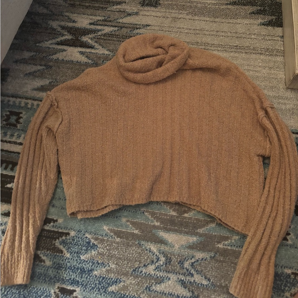 Cozy Camel Turtleneck Sweater